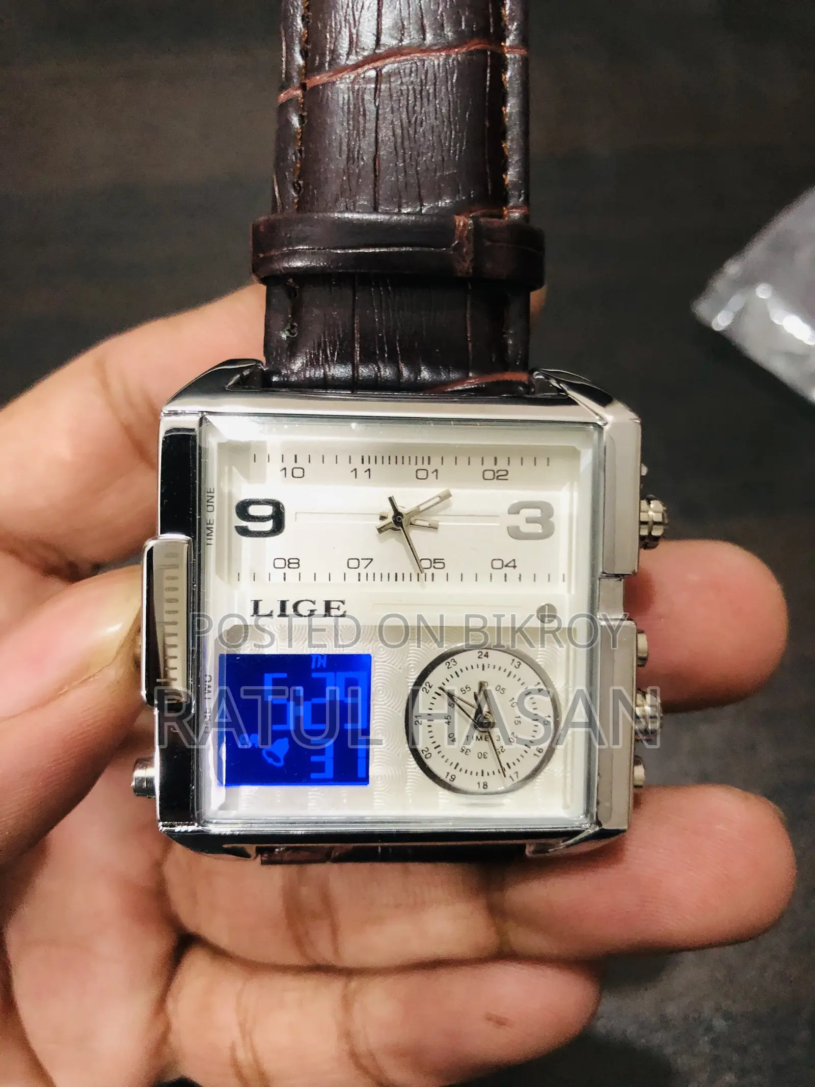 Lige 8925 Square Watch