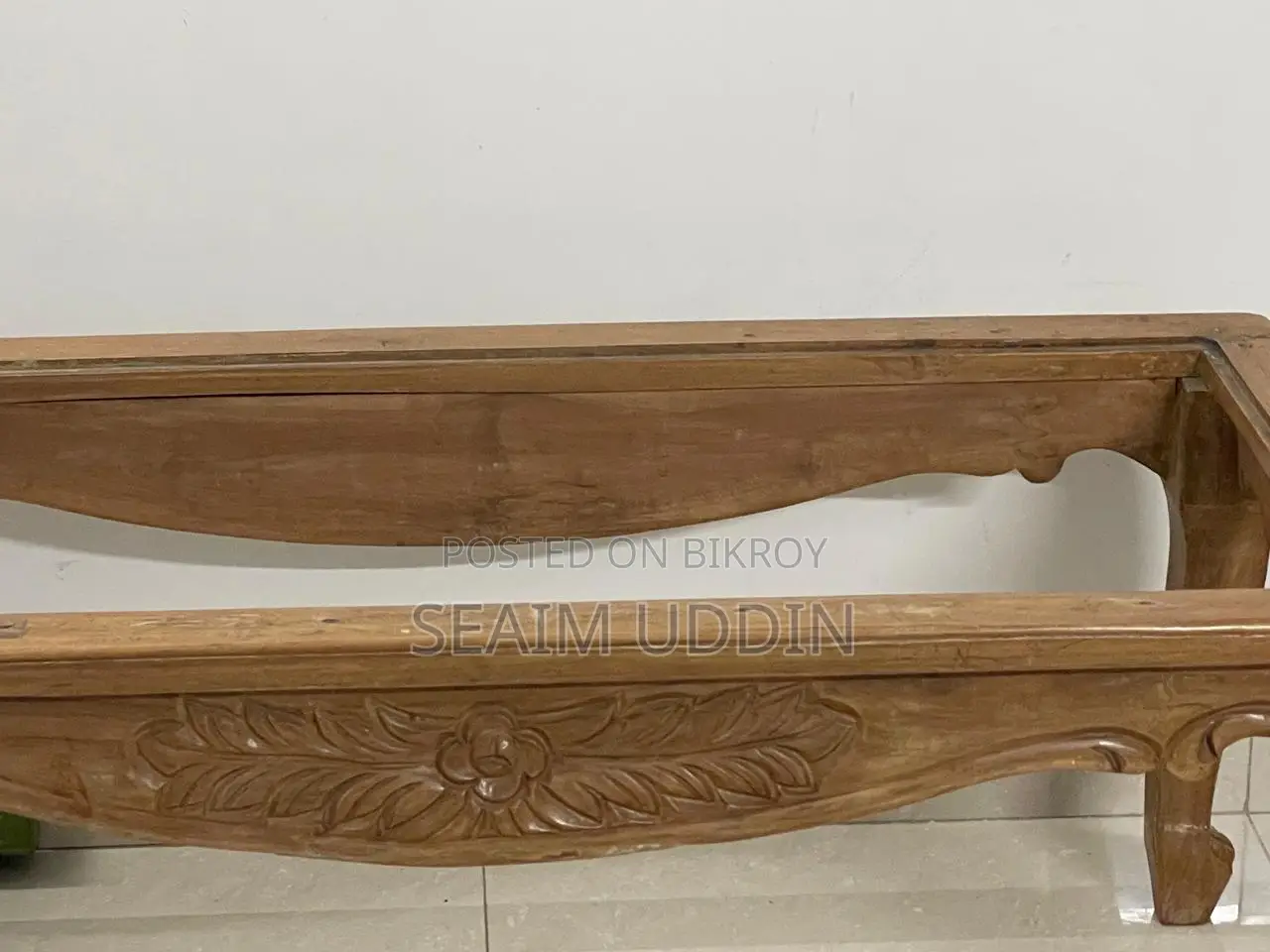 Teak wood tea table.