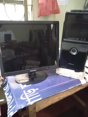 Computer Desktop and Monitor for Sale. New Gigabyte Motherboard.