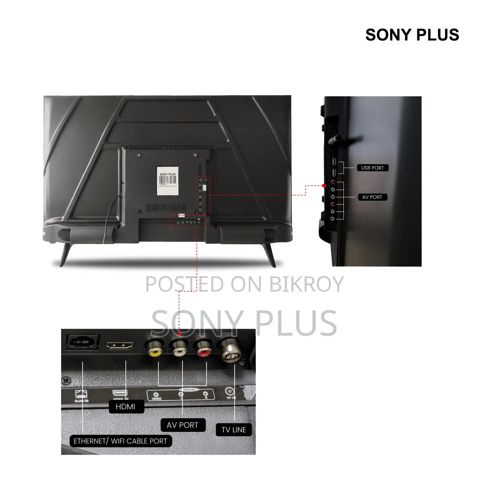 Sony Plus 65 Inch Frameless Voice Control 4K QLED Smart Android TV