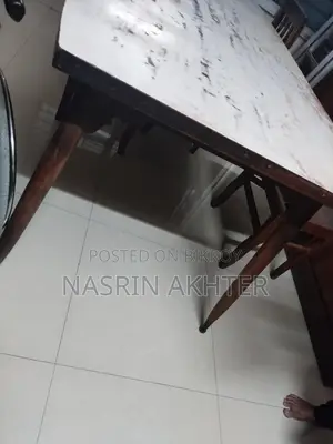 সেগুনের ডাইনিং টেবিল ও চেয়ার