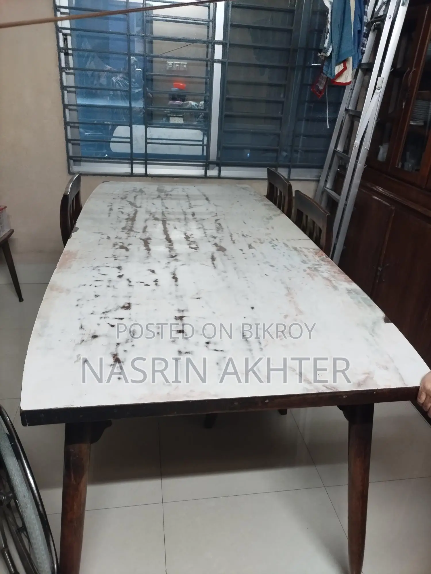 সেগুনের ডাইনিং টেবিল ও চেয়ার