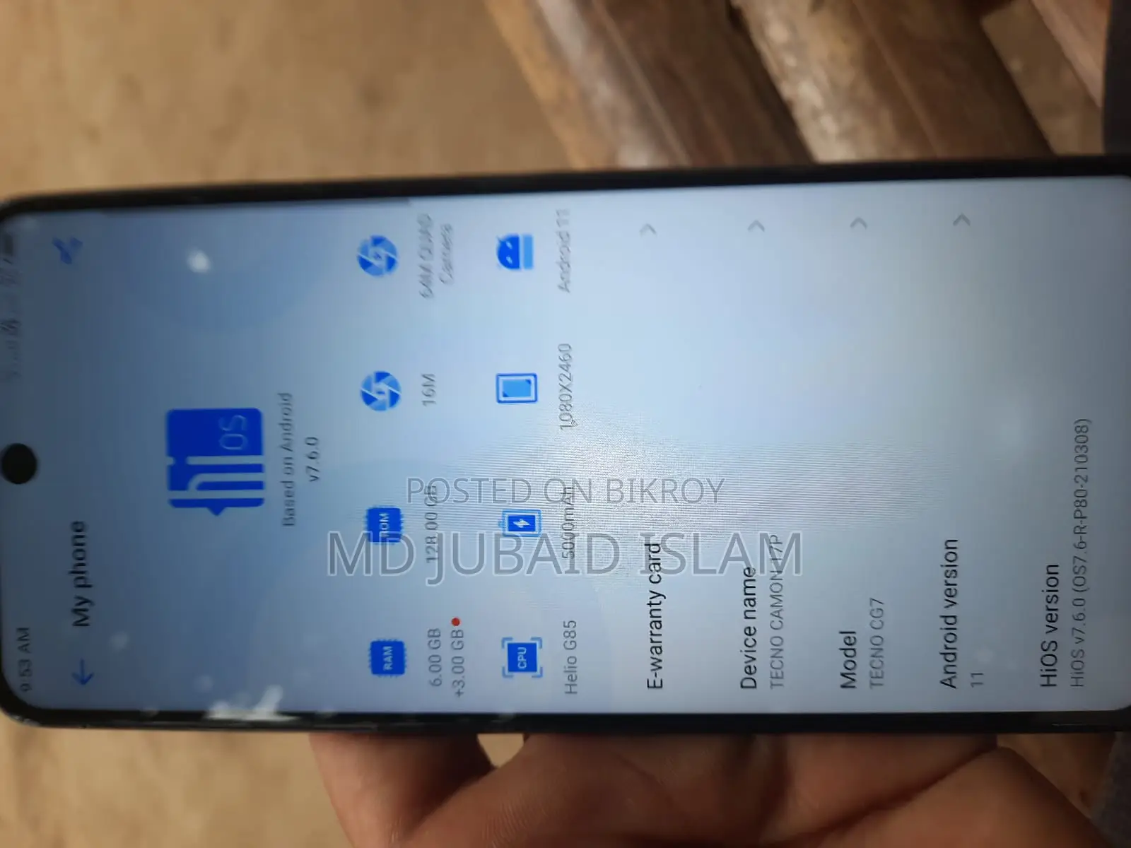 Tecno Camon 17P (Used)
