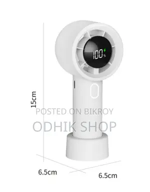 Mini Handheld Desktop Turbo Fan - 1-16 Hours Backup