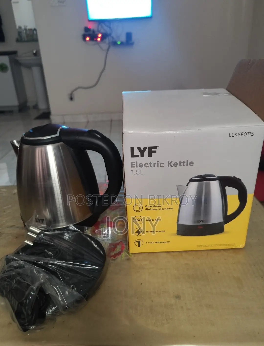 Lyf 1.5l Electric Kettle (Indian)