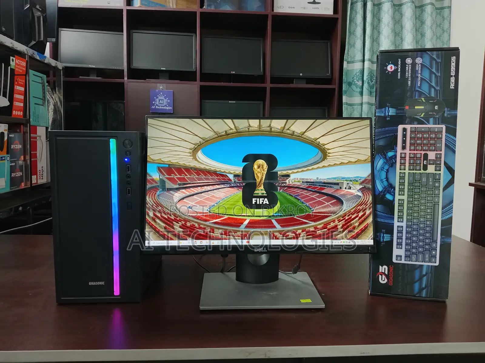 i5 6th Gen Full Fresh Desktop | Dell 22-inch IPS Monitor RGB Casing