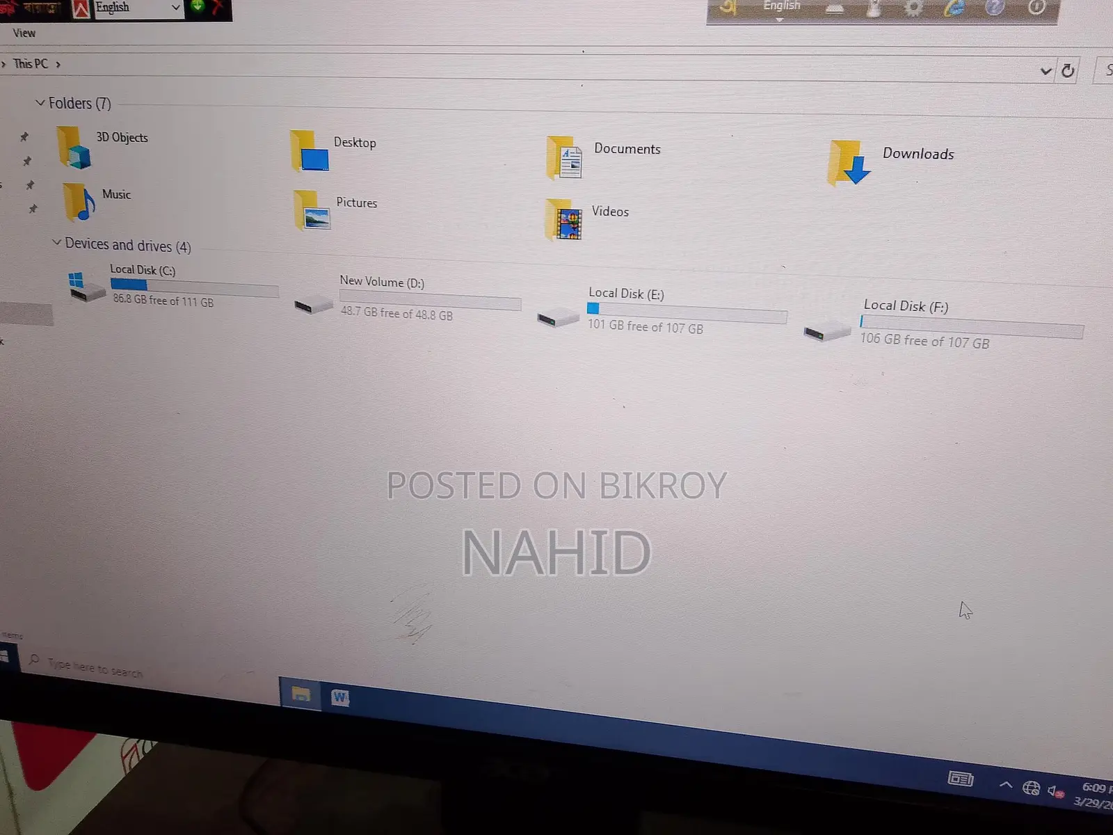 Desktop computer