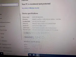 Desktop computer