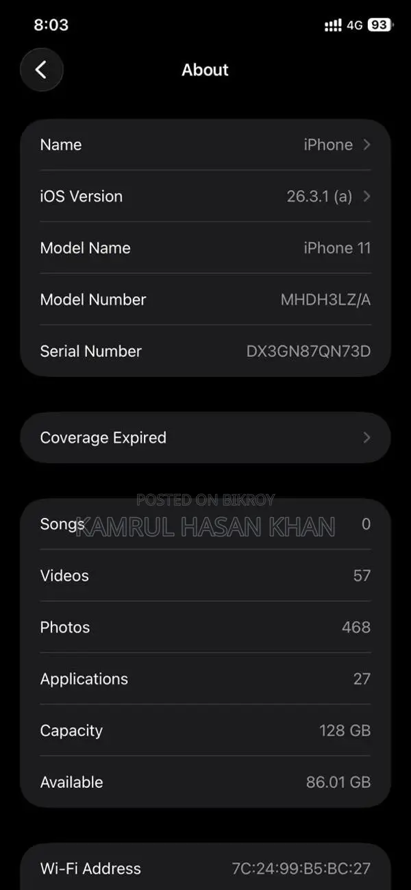 Apple iPhone 11 (Used)