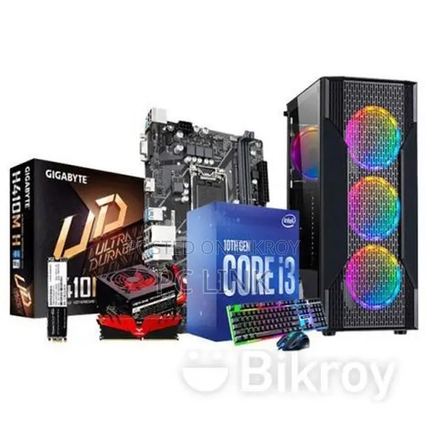 Core i3 10th Gen Gaming PC 8GB Ram 120GB M.2 nvme 19" LED