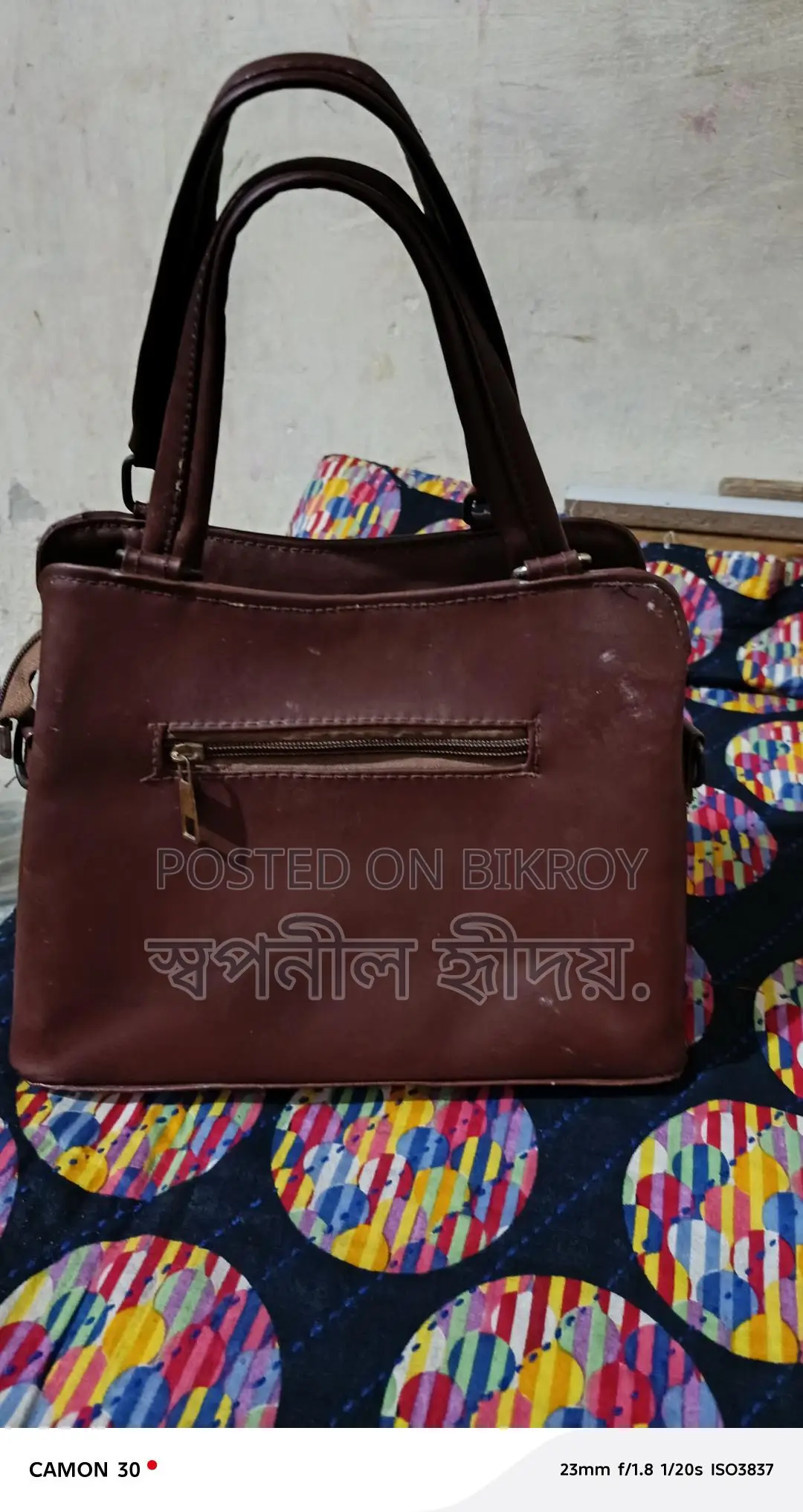 Bought a high-quality leather bag a while ago.