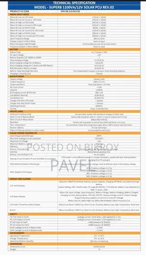 Hybrid Solar IPS 1100VA