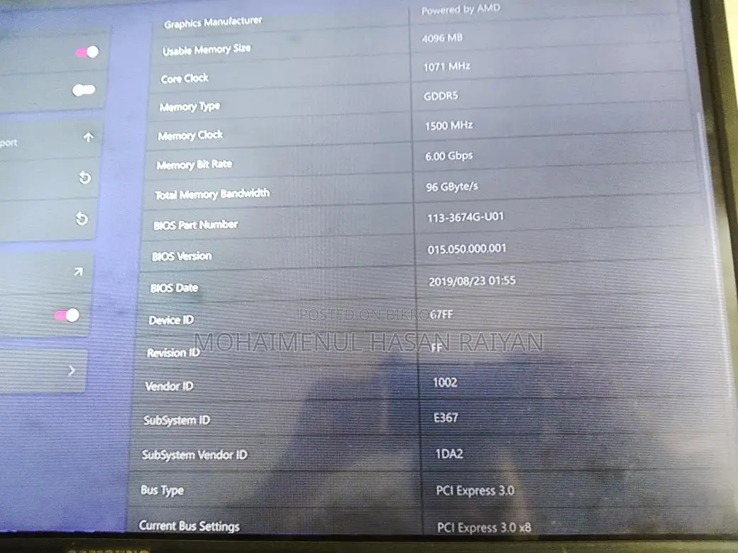 Sapphire Radeon Rx 550 4gb GDDR5