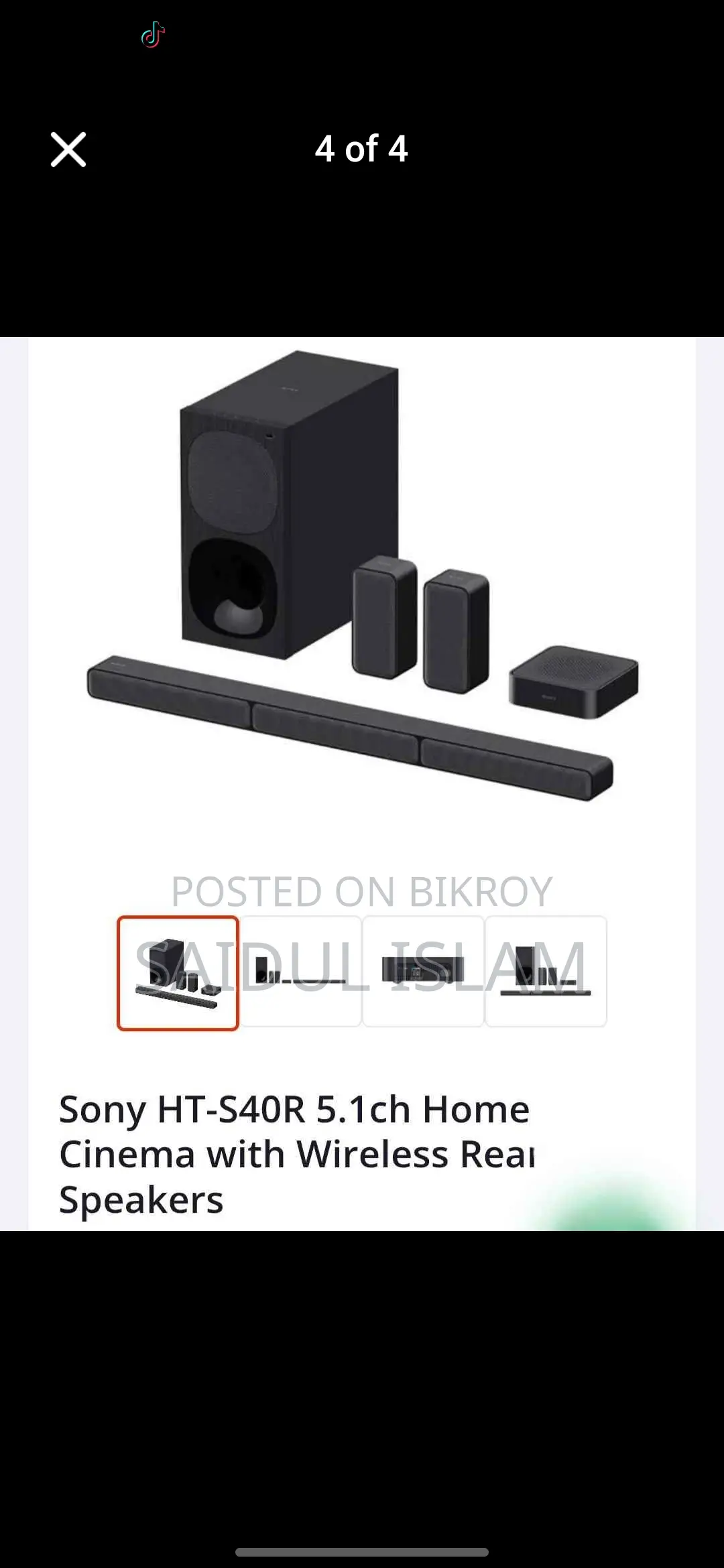 Sony HT-S40R 5.1ch Home Cinema with Wireless Real