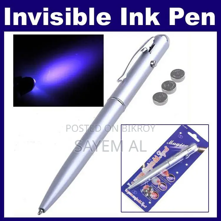 Secret Pen with Invisible Ink & UV Light