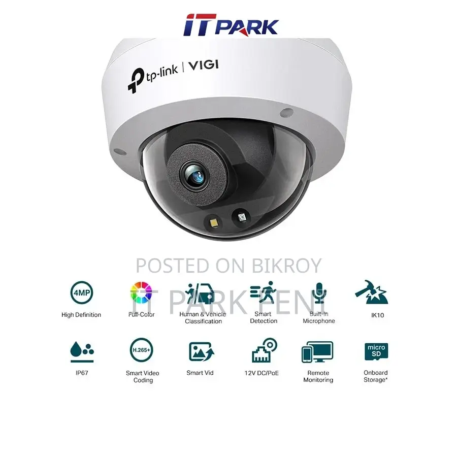 TP-Link VIGI C240 (2.8mm) (4.0MP) Full-Color Dome IP Camera