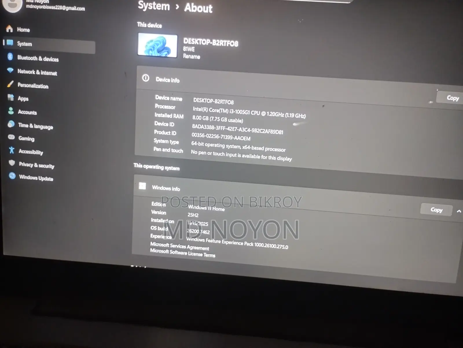 Lenovo IdeaPad 3 Core i3 10th Gen | 8GB RAM 256GB SSD