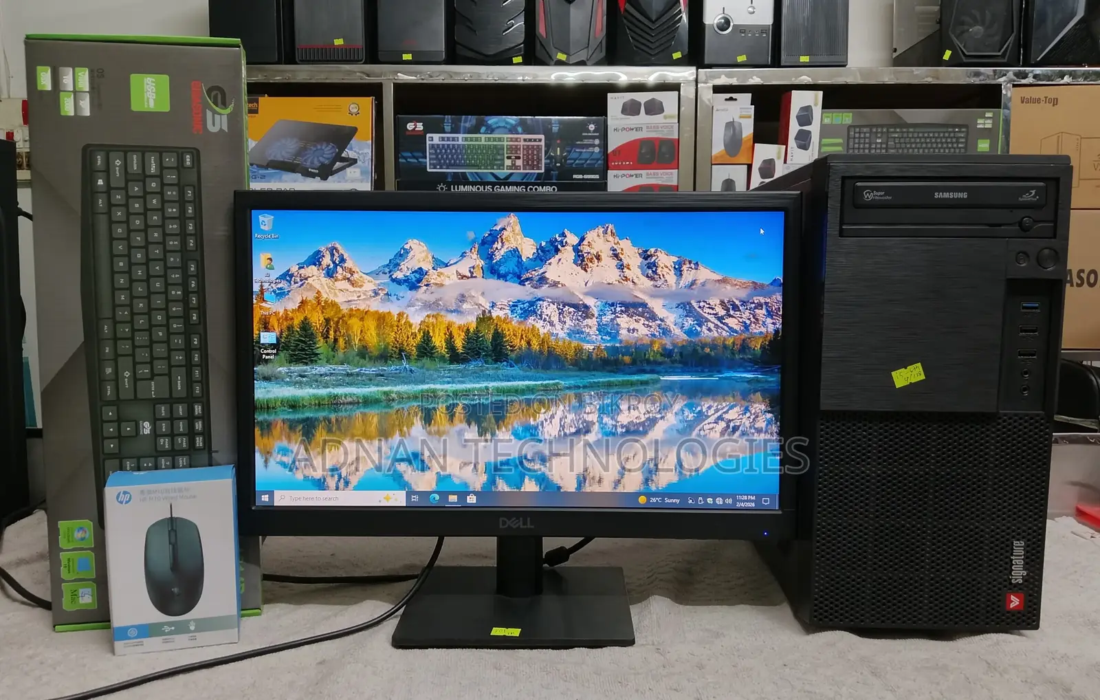 Intel Core I5 (6th Gen) With Dell 19″ Led Monitor - 8 Ddr4 Ram, 128gb Ssd