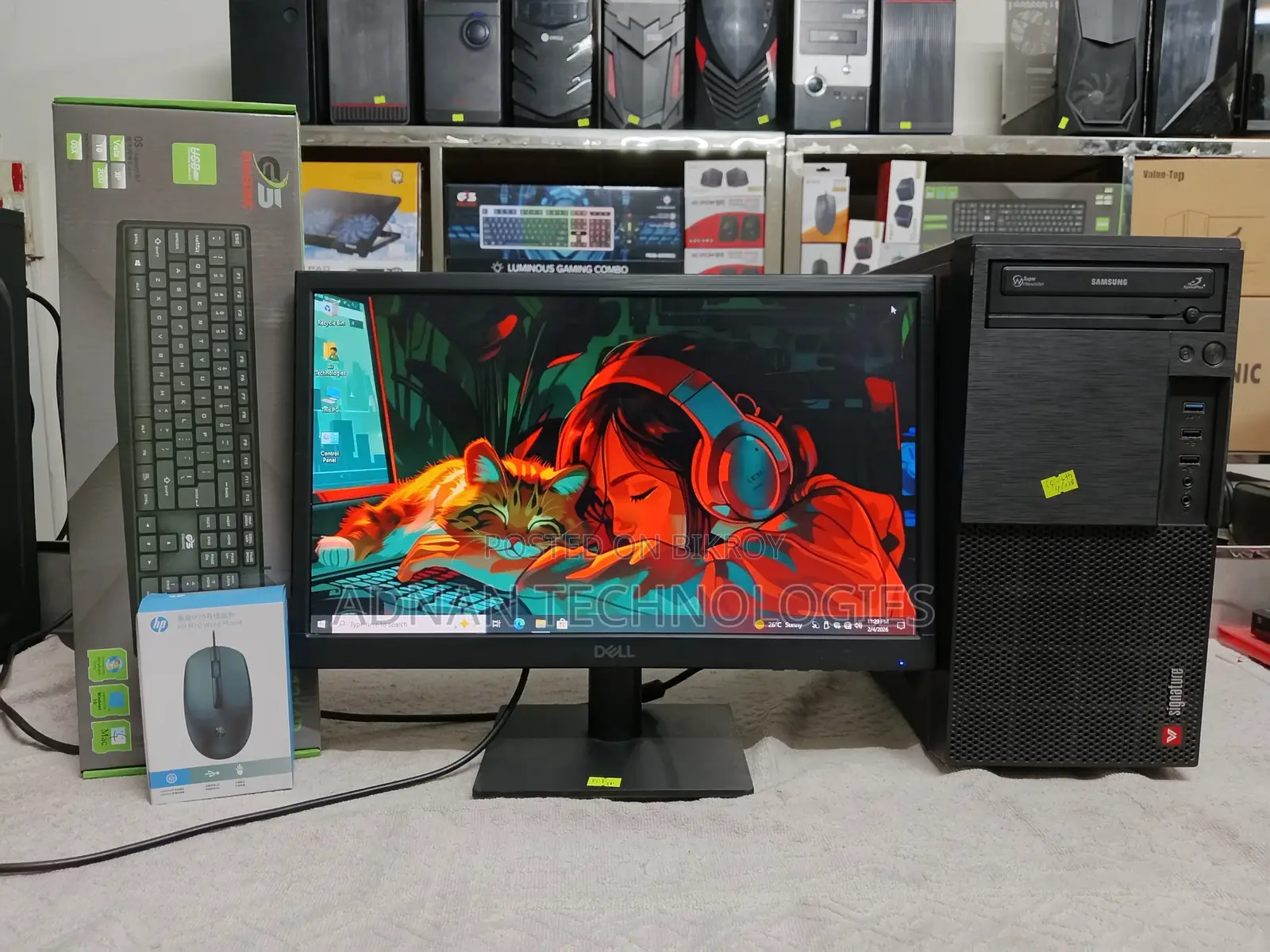 Intel Core I5 (6th Gen) With Dell 19″ Led Monitor - 8 Ddr4 Ram, 128gb Ssd