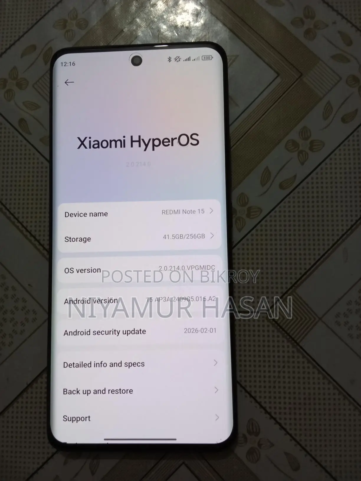Xiaomi Redmi note 15 (Used)