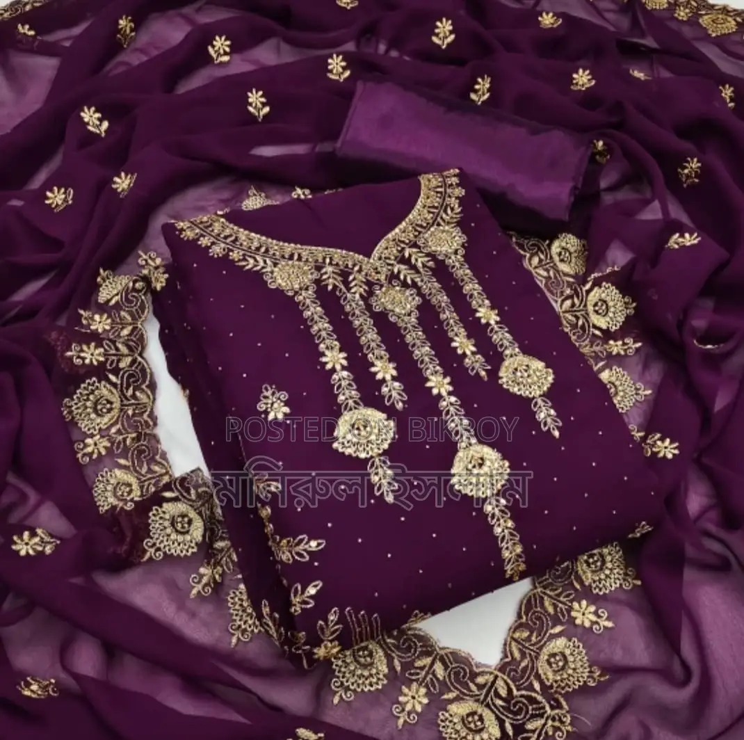 Embroidery Georgette Three Piece