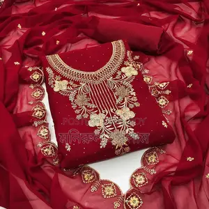 Embroidery Georgette Three Piece