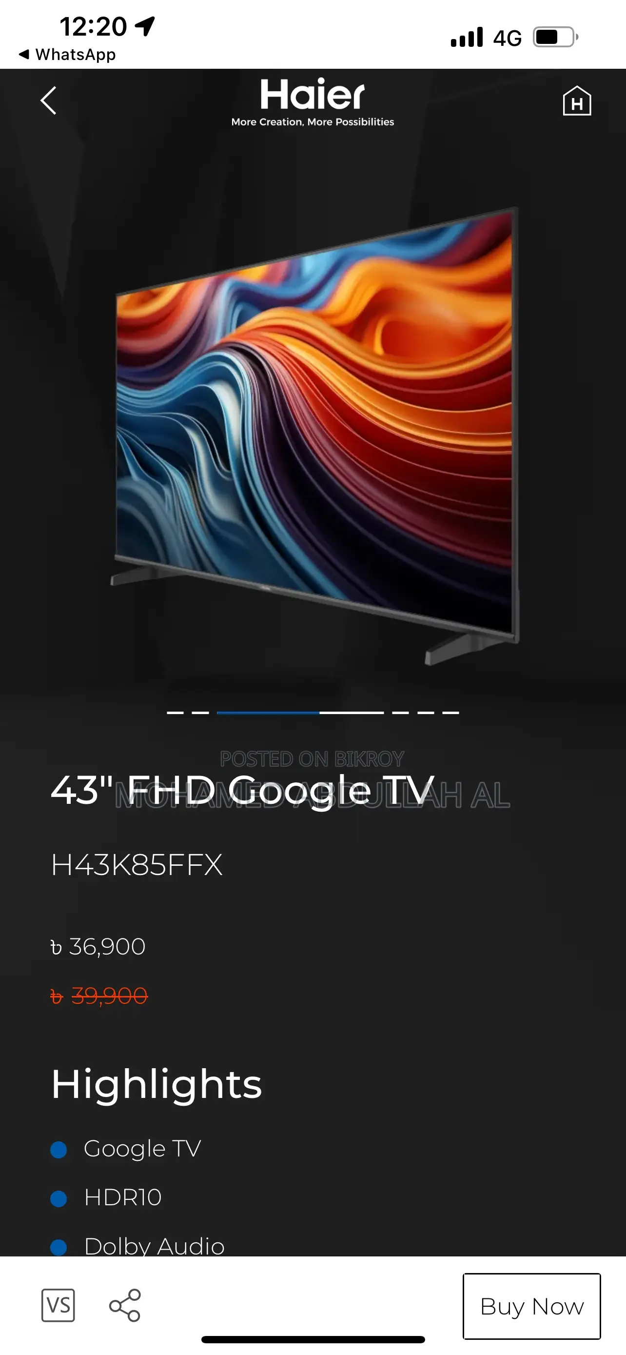 TV for sale