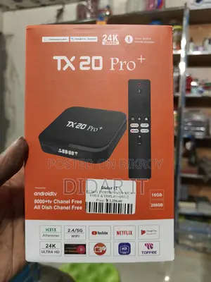 Turn your regular TV into a Smart TV! TX20 Pro+ Android TV Box-New