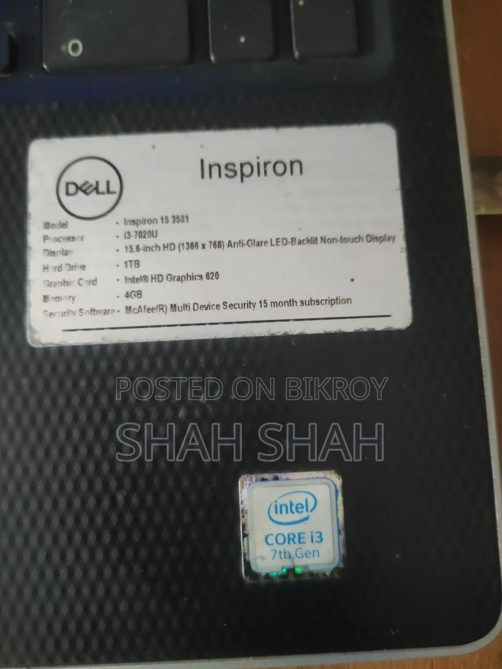 Laptop Dell Inspiron 15 3542 4GB Intel Core I3 HDD 1T