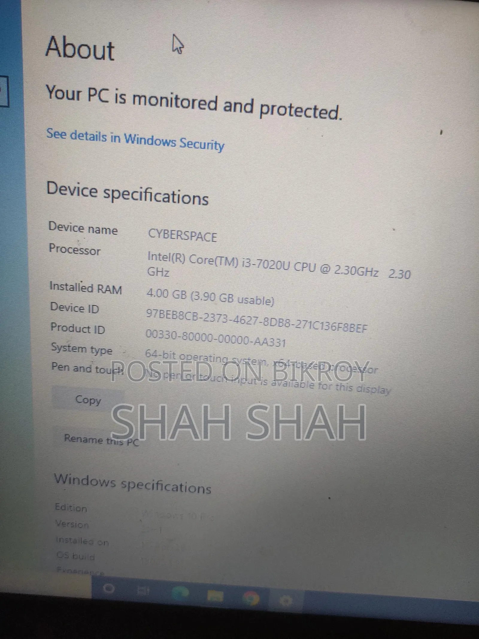 Laptop Dell Inspiron 15 3542 4GB Intel Core I3 HDD 1T