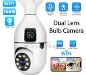 CCTV Camera V380 Pro Dual Lens Bulb