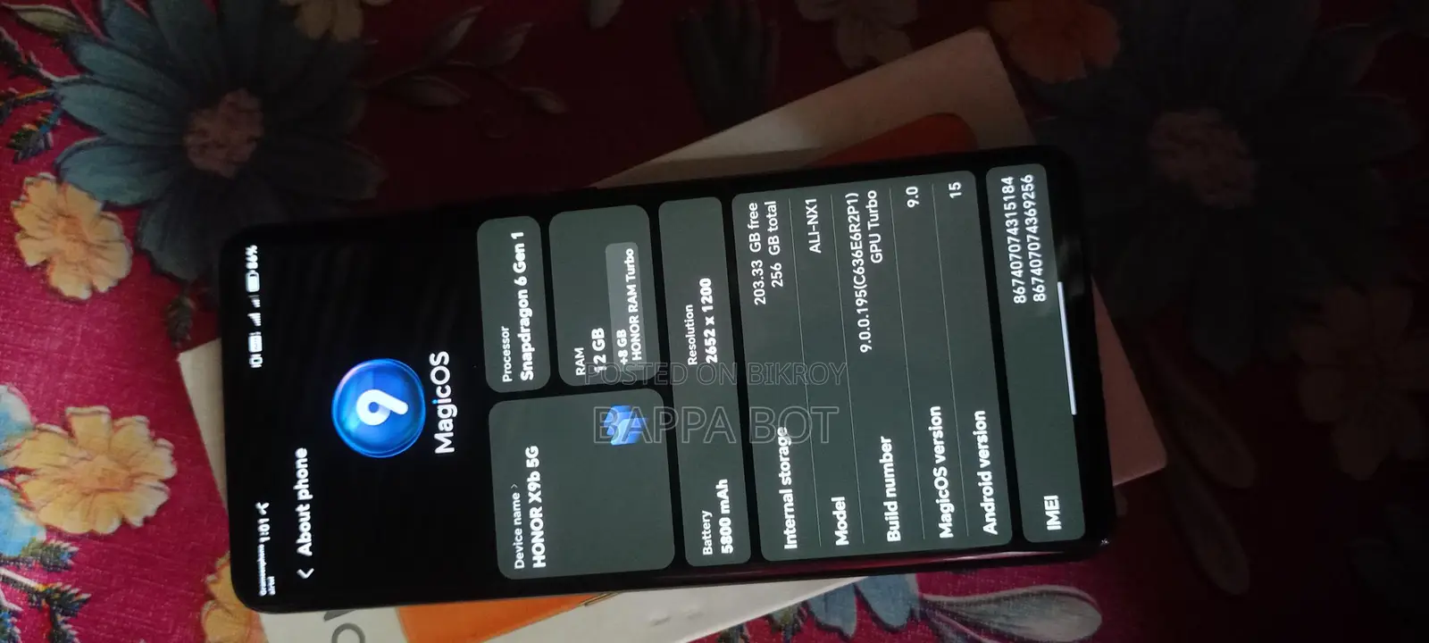 Honor X9b 5G Like Brand New (Used)