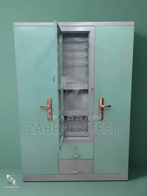 জাব্বার স্টিল ৩ দরজার আলমারি | 3 Door Almirah—মজবুত, সুন্দর