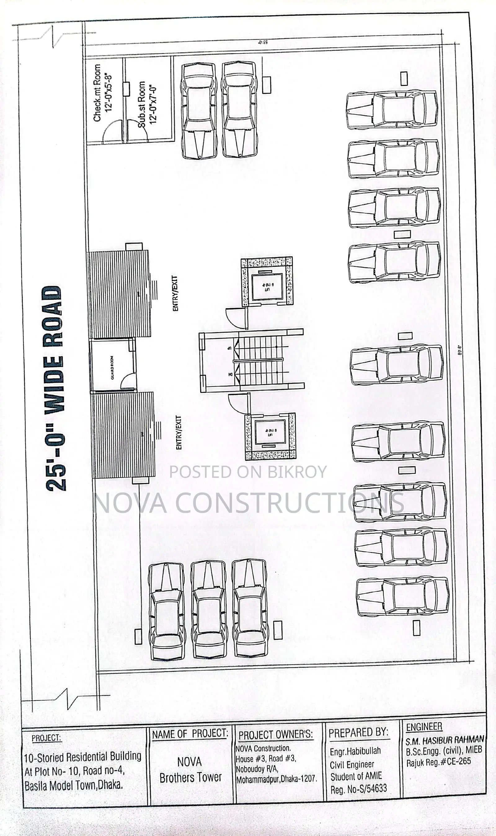 1100 sft. Ready Flat for sale @ Basila Model Town, Beside Garden city