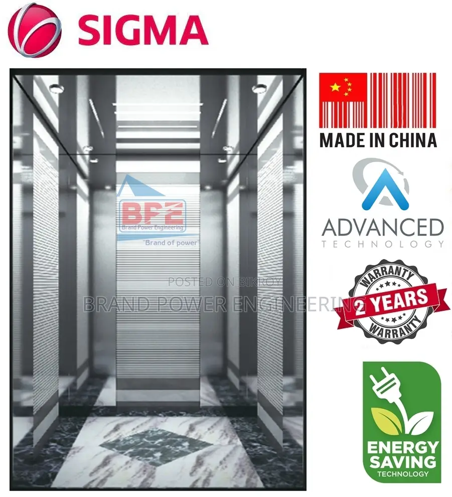 Sigma 1000Kg 13-Person Passenger Elevator