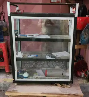 Showcase and Wooden Table for Sale
