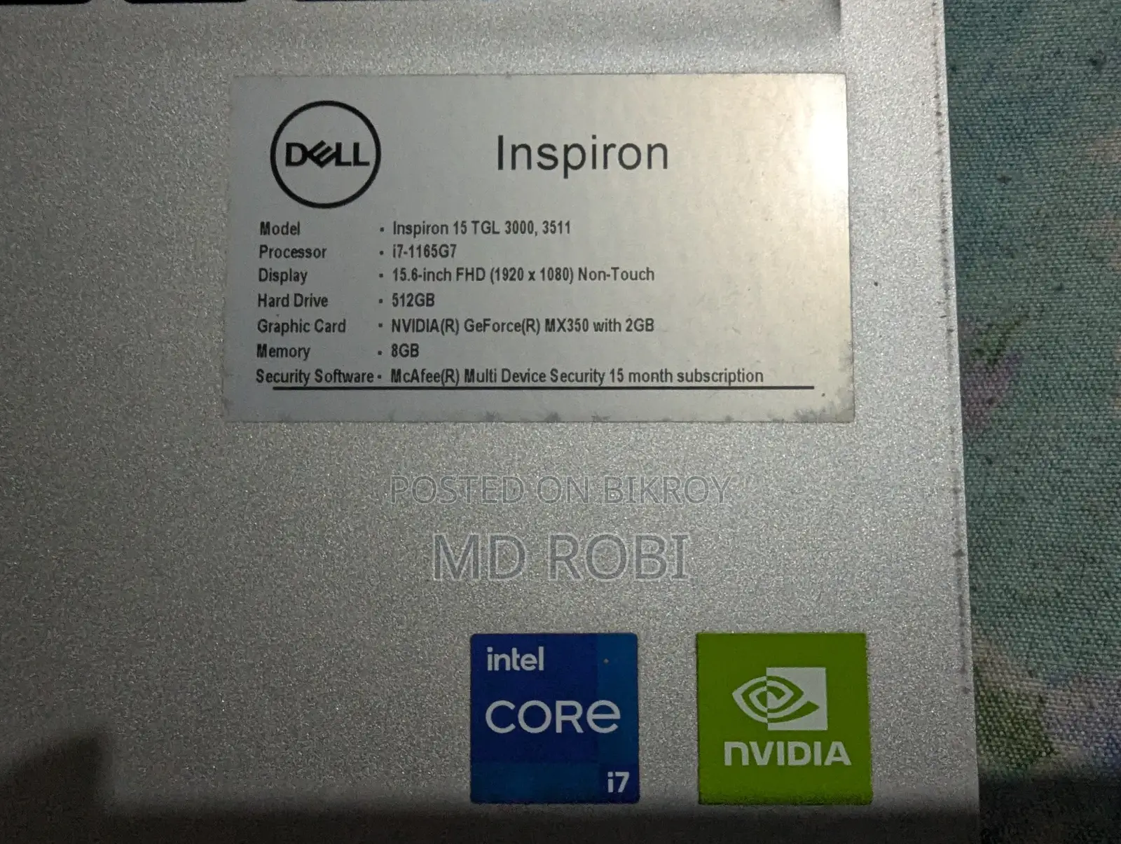 Dell i7- 11gen