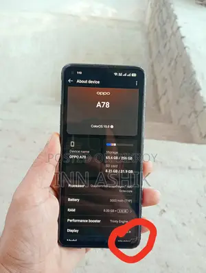 OPPO A78 . (Used)