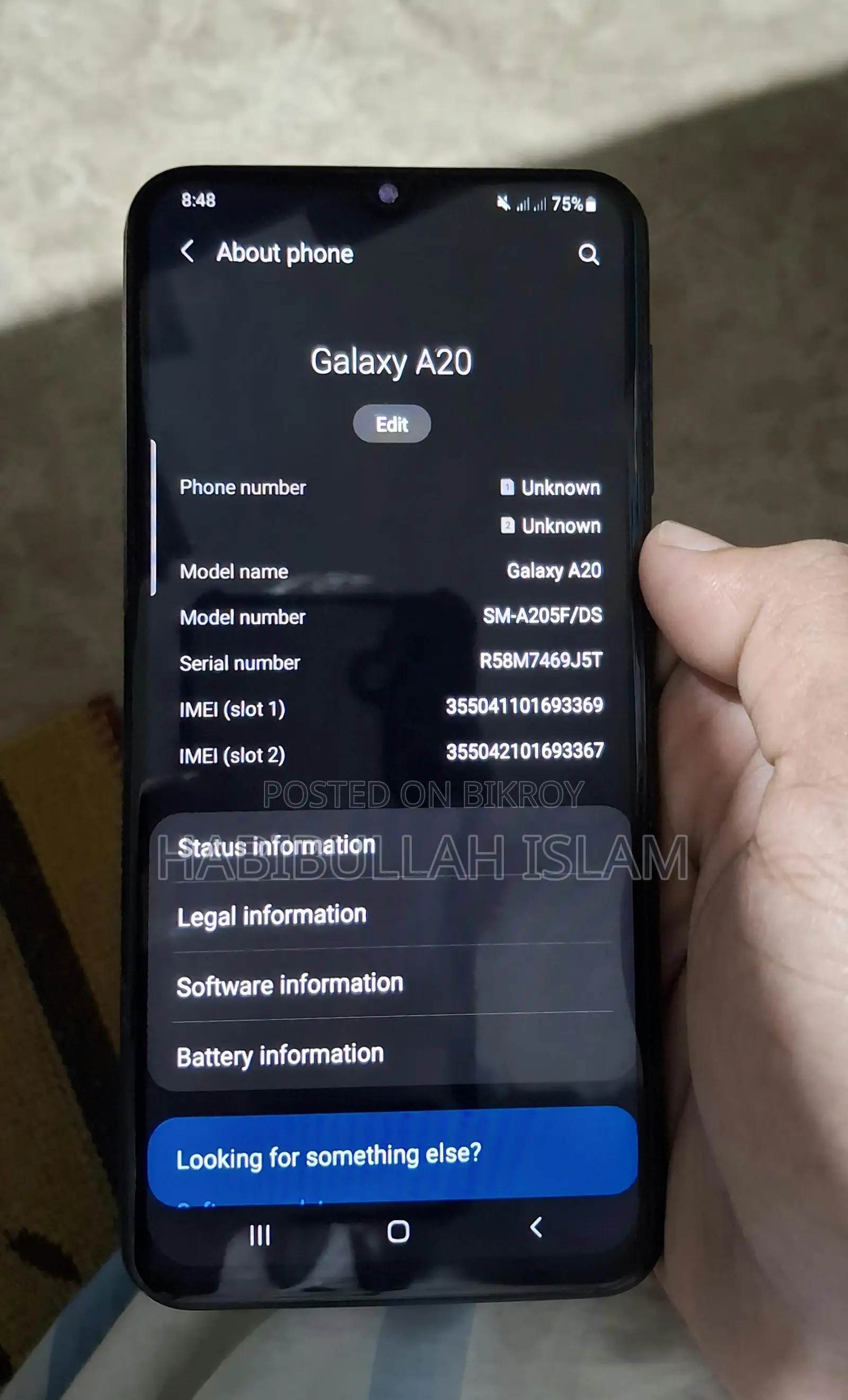 Samsung Galaxy A20 Good Condition (Used)