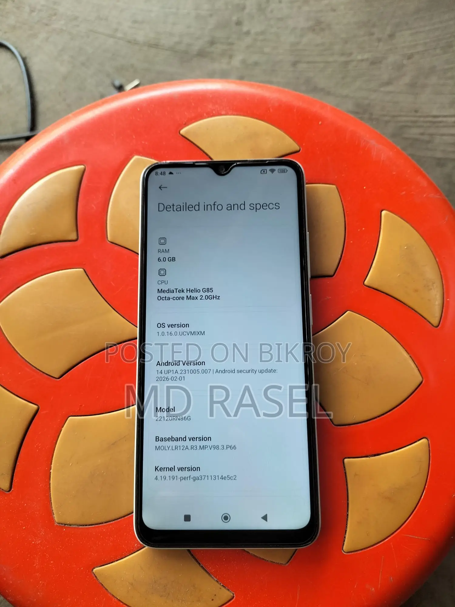 Xiaomi Redmi 12c 6GB RAM 128GB (Used)