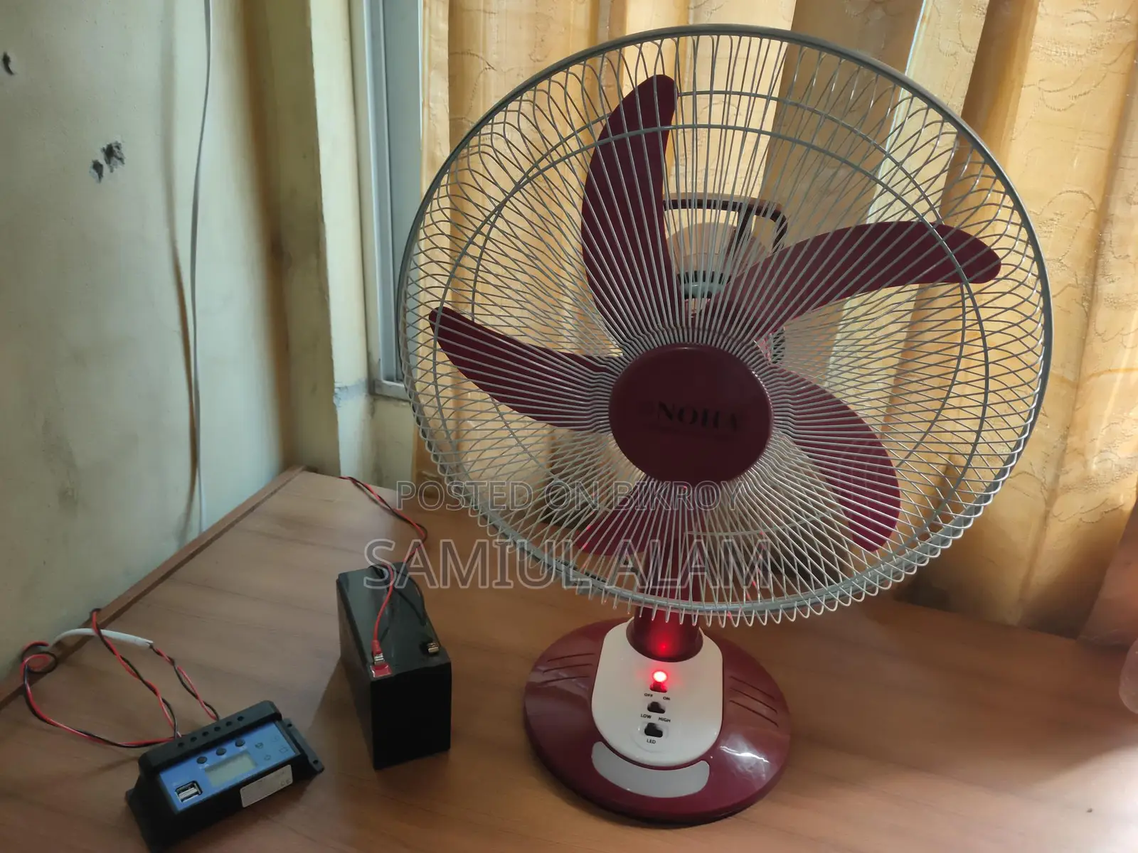 রিচার্জেবল ফ্যান, সোলার ফ্যান রাতে ৪-ঘন্টা ও সারাদিন চলবে