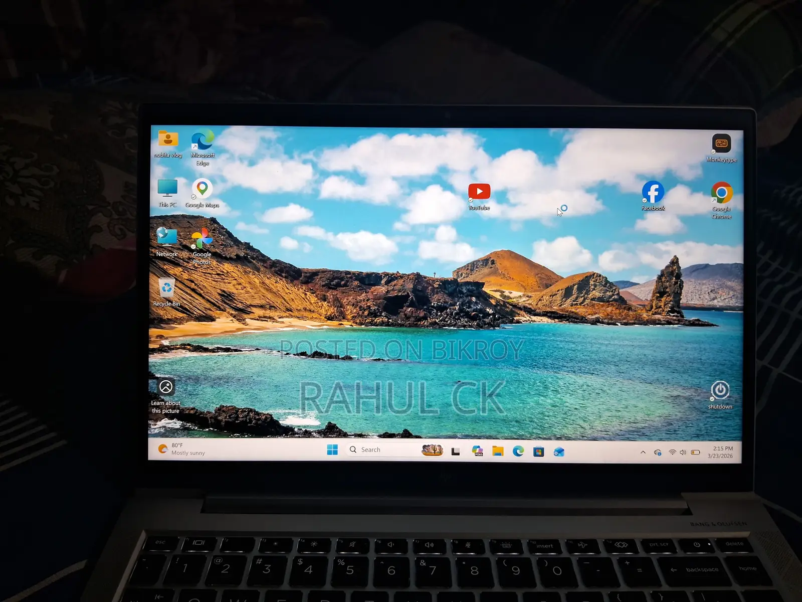 Laptop name: HP EliteBook 840 G7