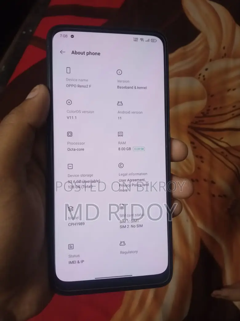 OPPO Reno 2 F 8/128 GB Fresh Phone (Used)