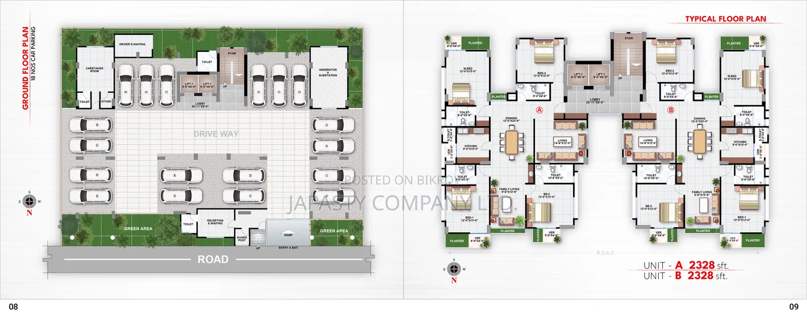 Ready Apartment for Sale in Bashundhara with 3 Bedrooms and Huge Terrace