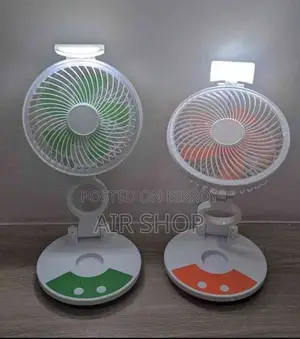 ছোট কিন্তু দারুণ Powerful Fan with Led Light Foldable Design+long Backup