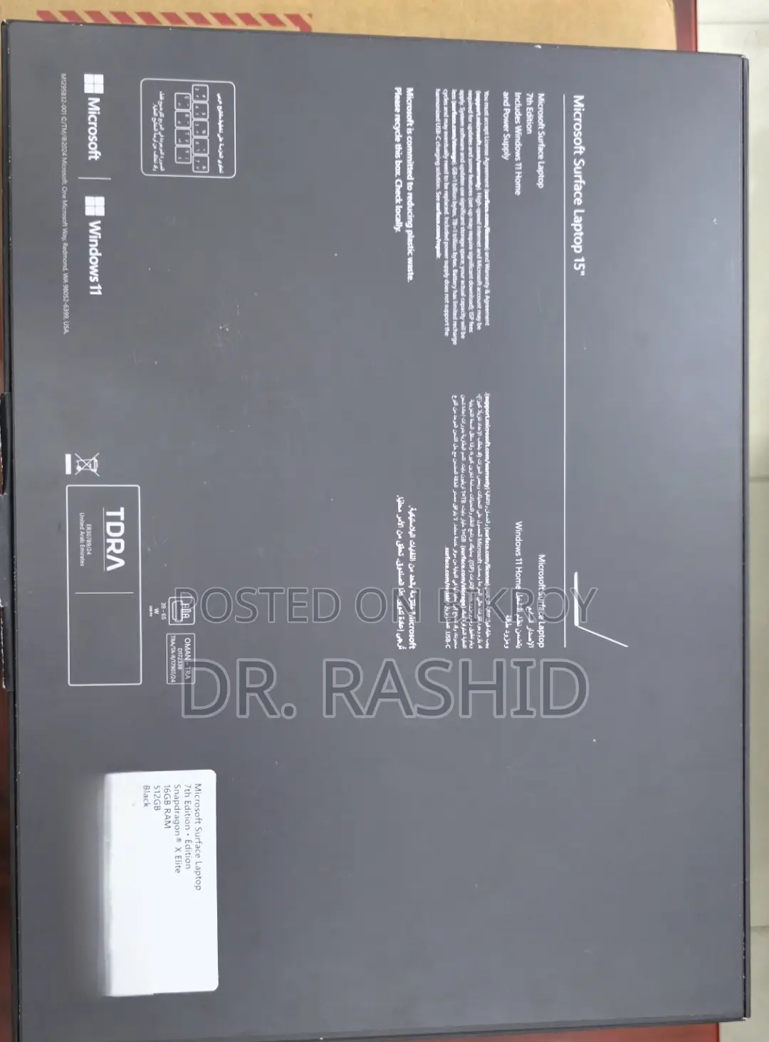 New Microsoft Surface Laptop 7 16GB Qualcomm Snapdragon X Elite 512GB