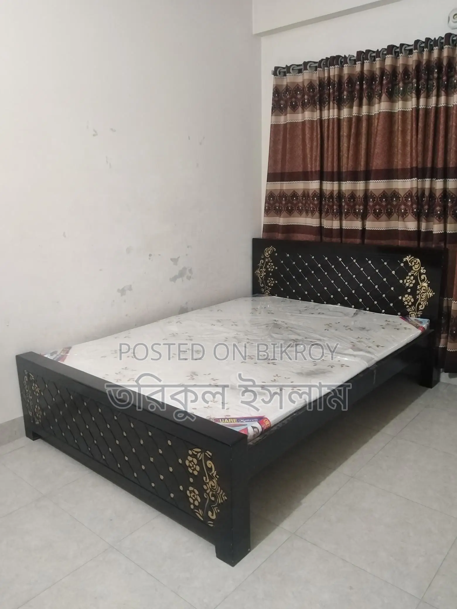 5/7 ft Malaysian Partex Bed with Mattress