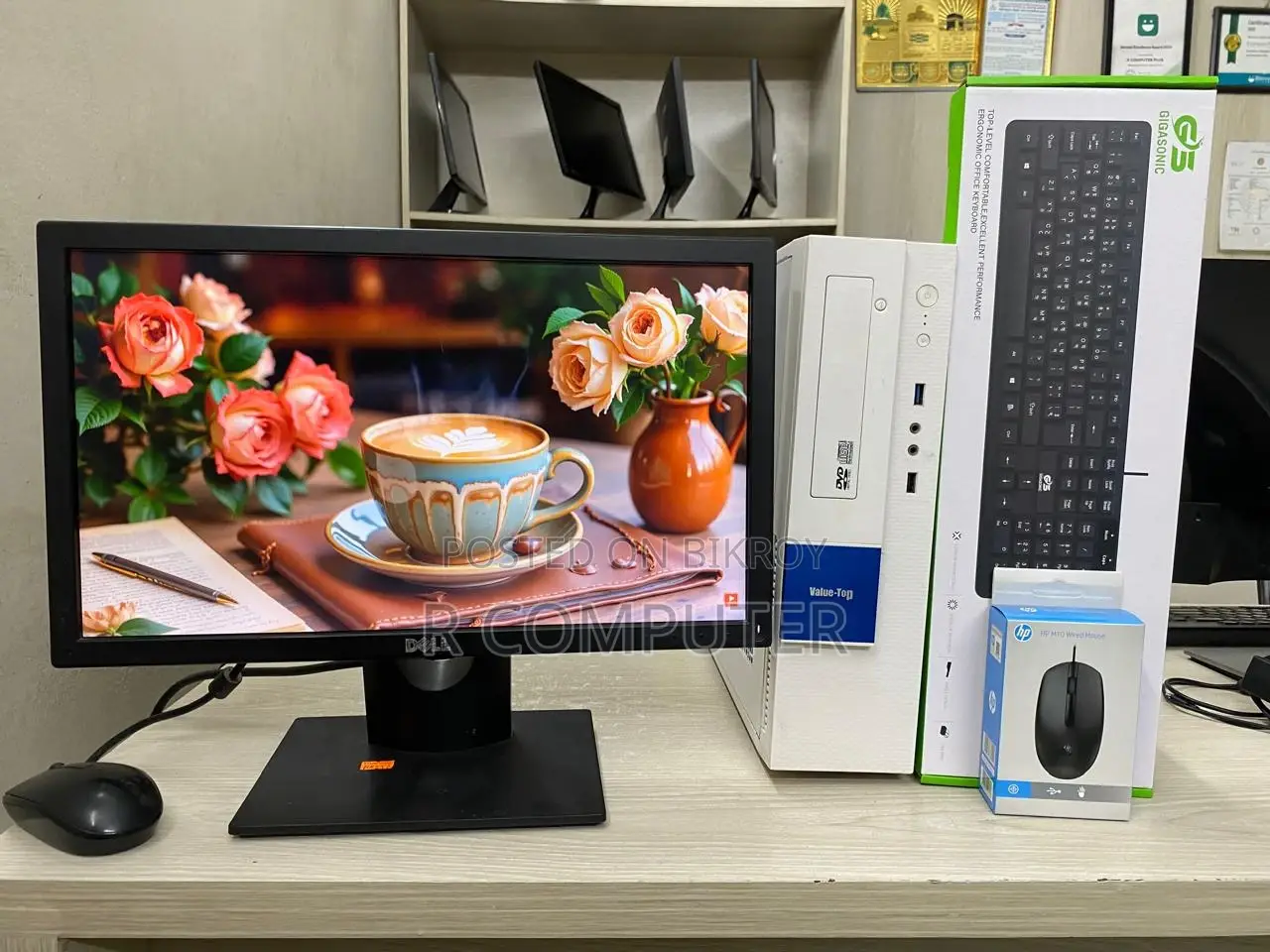 Desktop Computer-Core i3 (4th Gen & Ram 8GB + Dell 19"Monitor-SSD 120GB