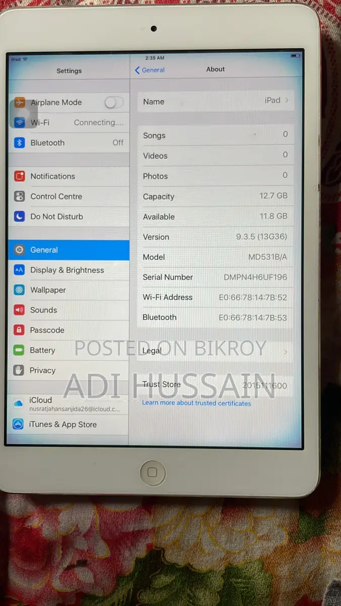 iPad Mini 2012 Model