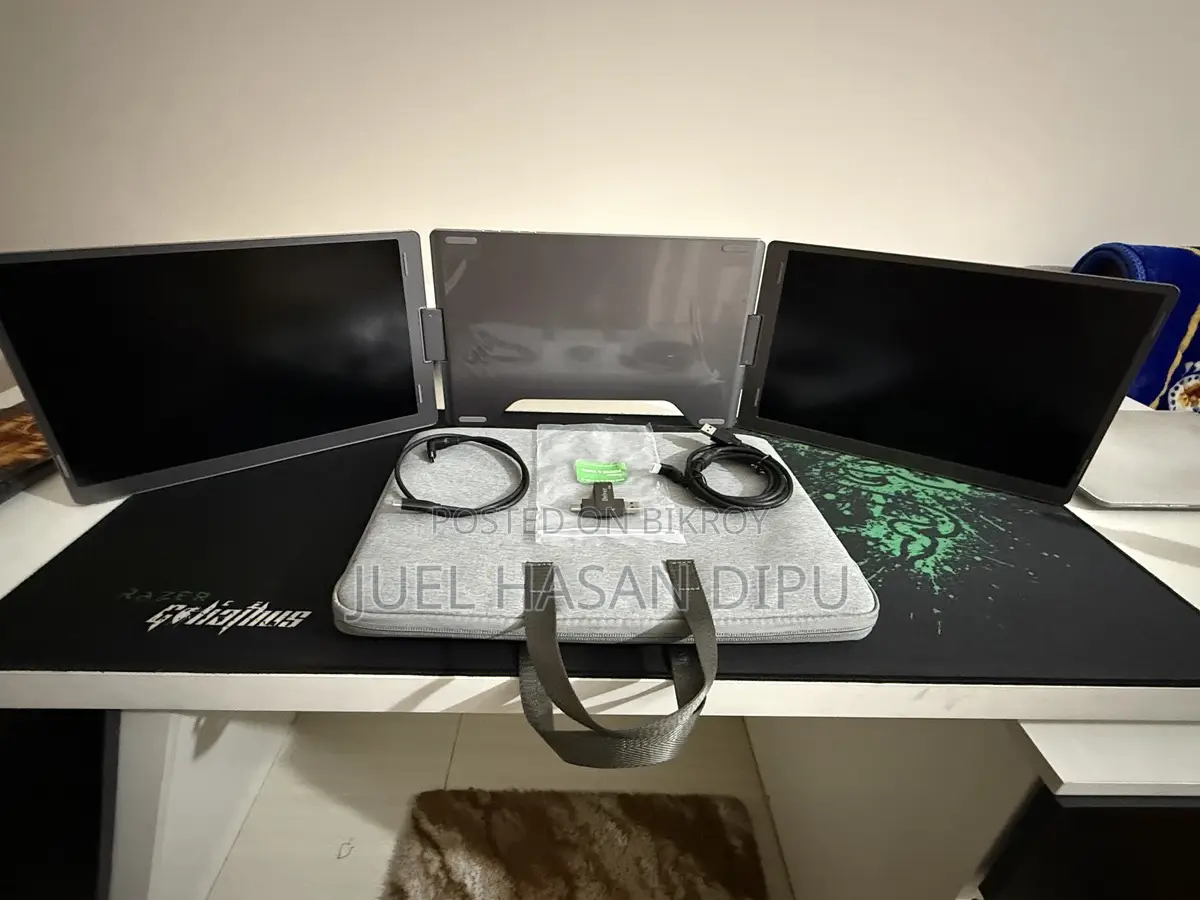 Portable Dual Screen Monitor for gaming & multitasking